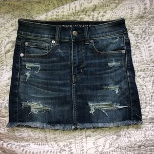 American eagle jean skirt